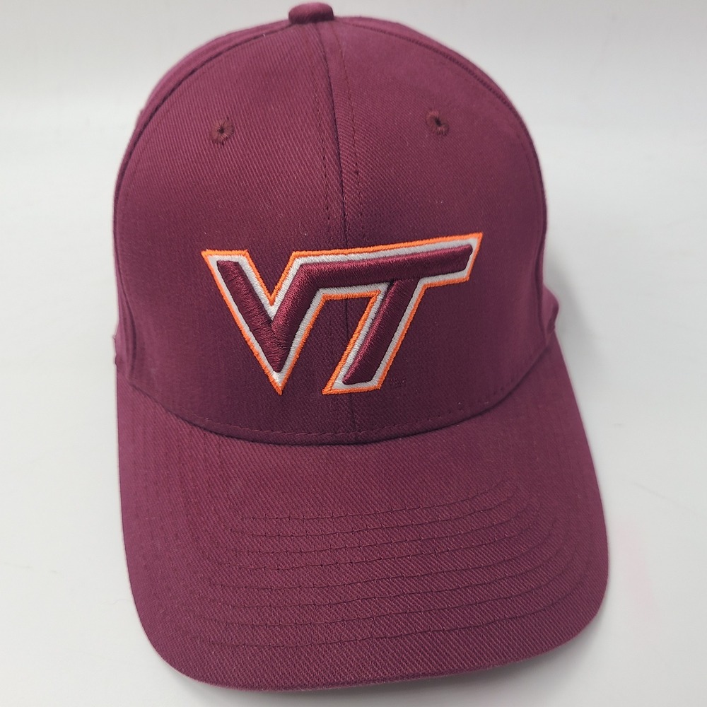 Virginia Tech Hokies Hat Nike Fitted (Seems M-L) Maroon NCAA University Flex Men